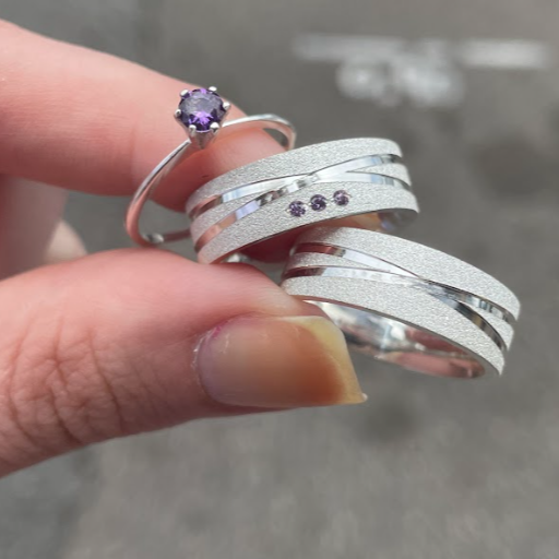 Par de aliança 8mm em prata