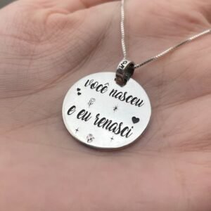 Pingente em prata mãe