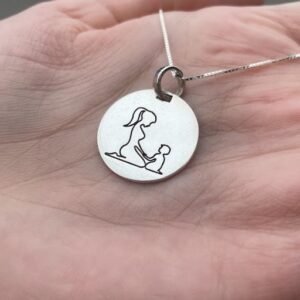 Pingente em prata mãe