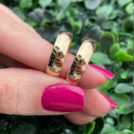 Par de aliança em ouro 5,5mm - Imagem 2