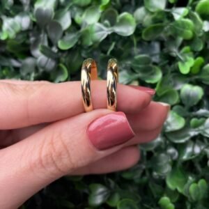 Par de aliança em ouro 3,5mm