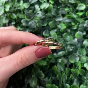 Par de aliança em ouro 2mm