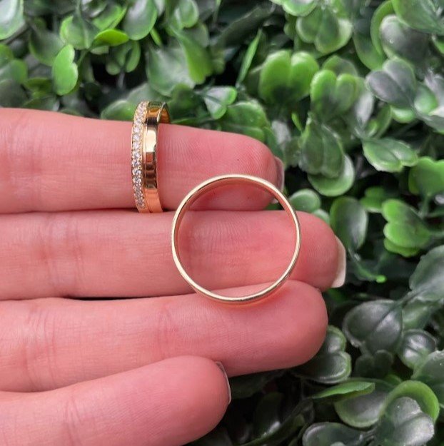 Par de aliança em ouro 4mm - Imagem 3