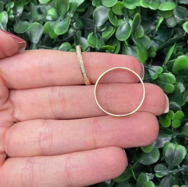 Par de aliança em ouro 2mm - Imagem 3