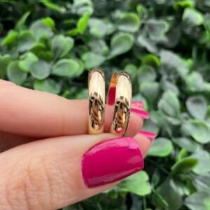 Par de aliança em ouro 4,5mm