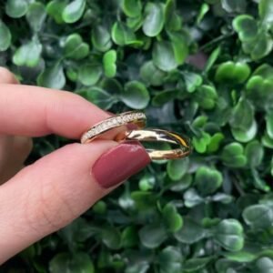 Par de aliança em ouro 3mm