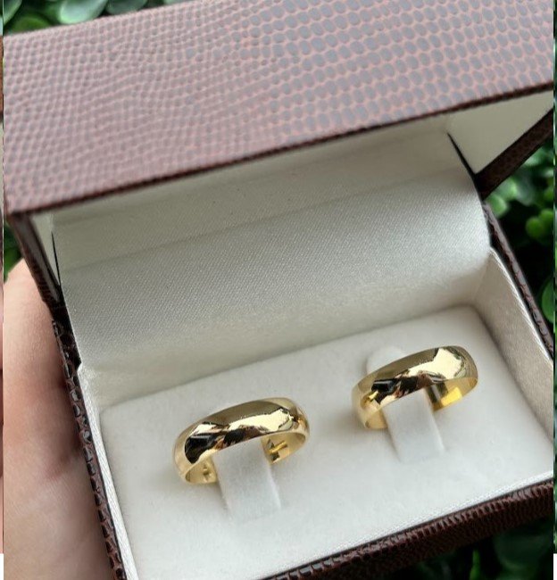 Par de aliança em ouro 5,5mm - Imagem 5