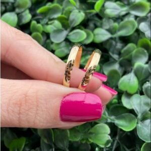 Par de aliança em ouro 3mm