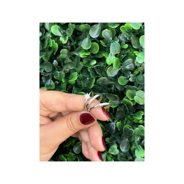 Par de aliança 2mm em prata - Imagem 3