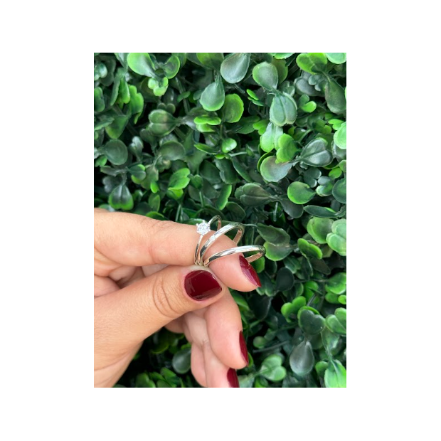 Par de aliança 2mm em prata - Imagem 4