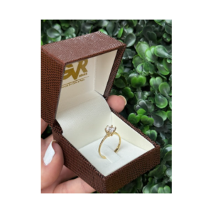 Solitário em ouro 18k
