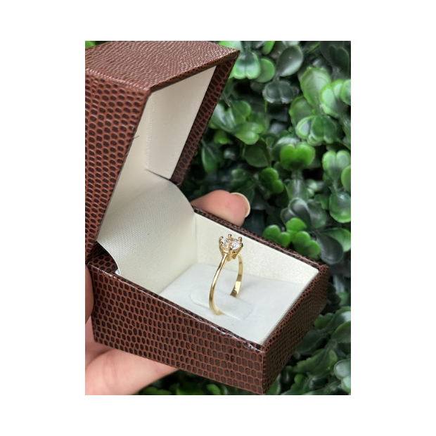 Solitário em ouro 18k - Imagem 2