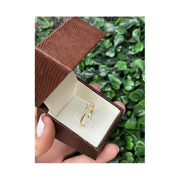 Solitário em ouro 18k