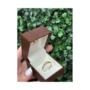 Solitário em ouro 18k