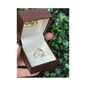 Solitário em ouro 18k