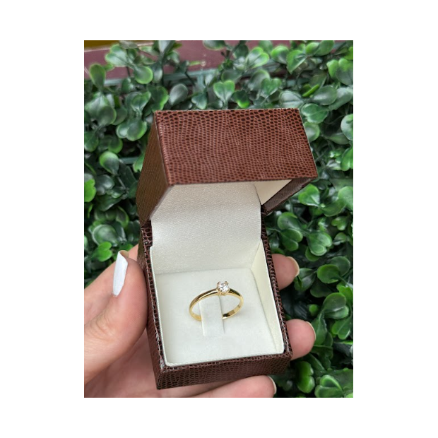Solitário em ouro 18k - Imagem 3