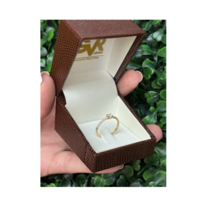 Solitário em ouro 18k