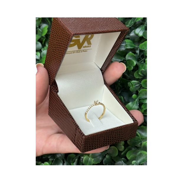 Solitário em ouro 18k