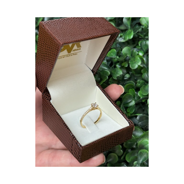 Solitário em ouro 18k - Imagem 3