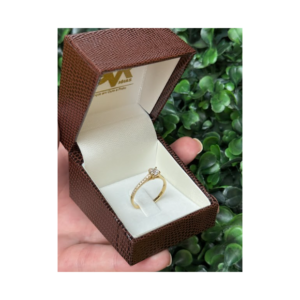 Solitário em ouro 18k