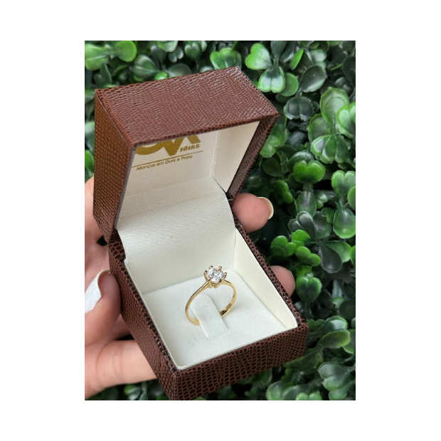 Solitário em ouro 18k - Imagem 4