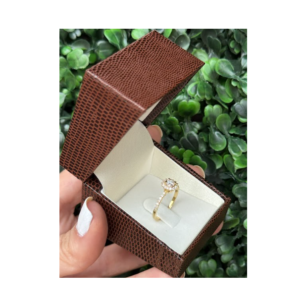 Solitário em ouro 18k - Imagem 2