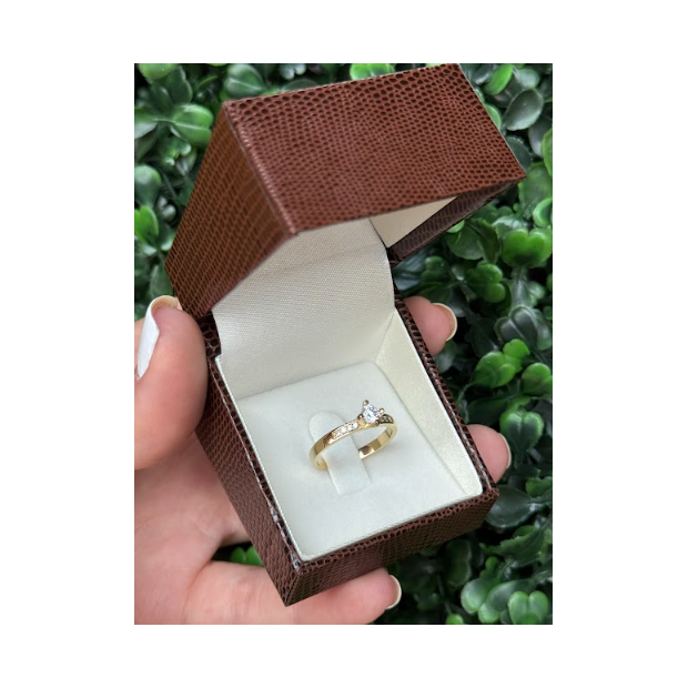 Solitário em ouro 18k