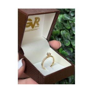 Solitário em ouro 18k