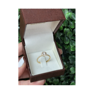 Solitário em ouro 18k