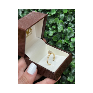 Solitário em ouro 18k