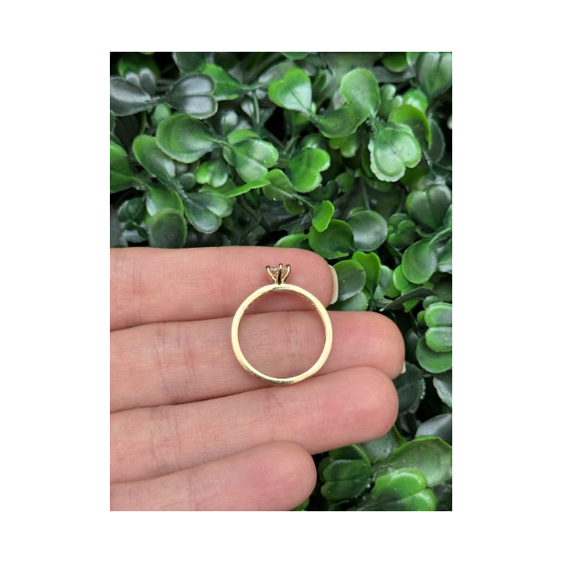 Solitário em ouro 18k - Imagem 5