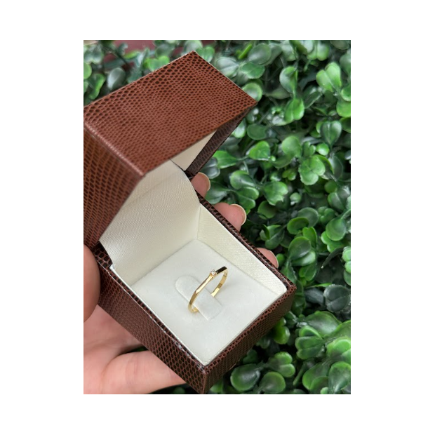 Solitário em ouro 18k