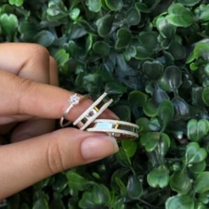 Par de aliança 5mm em prata