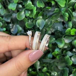Par de aliança 5mm em prata