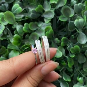 Par de aliança 3mm em prata