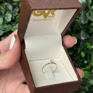 Solitário em ouro 18k