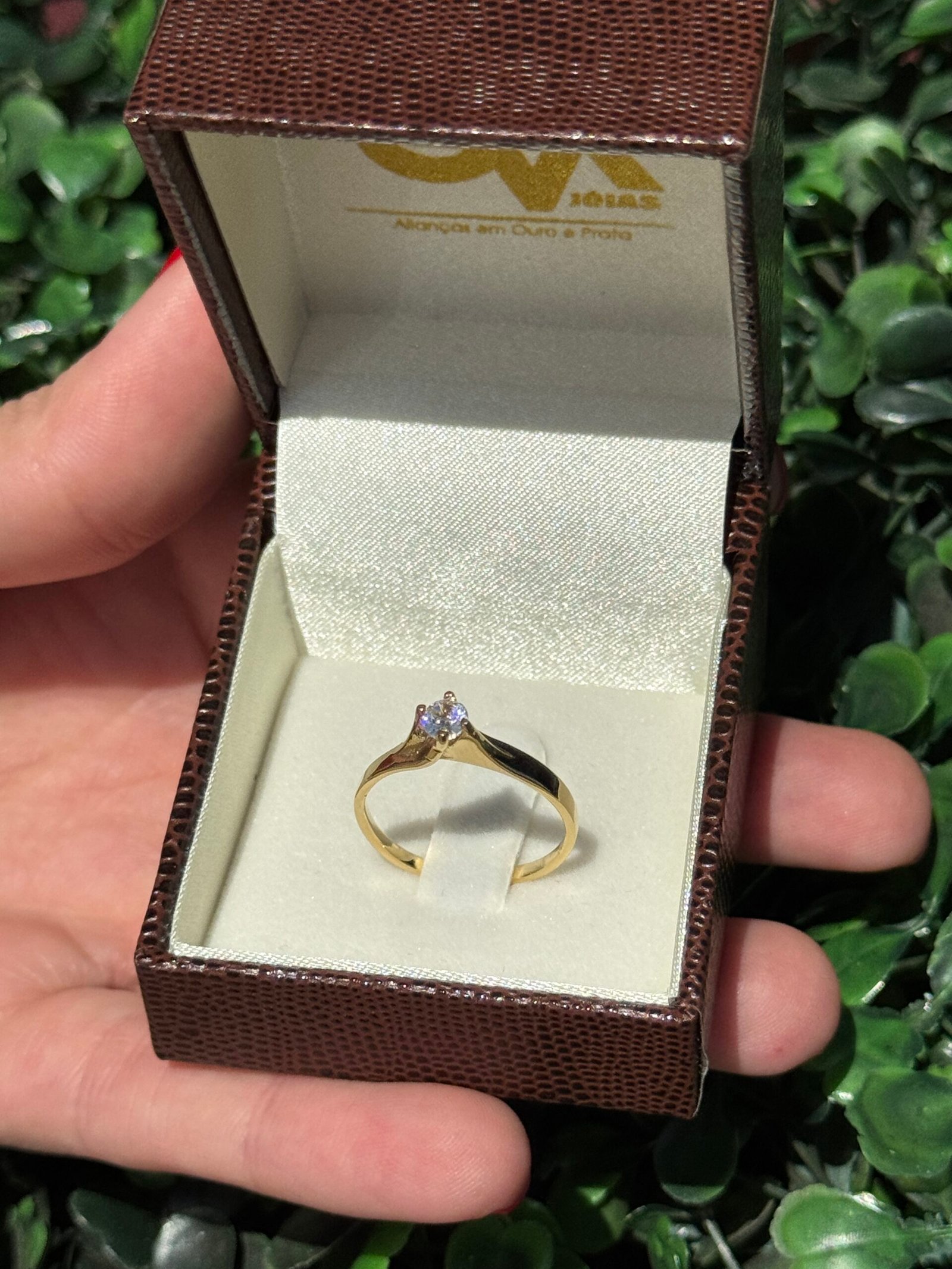 Solitário em ouro 18k - Imagem 4