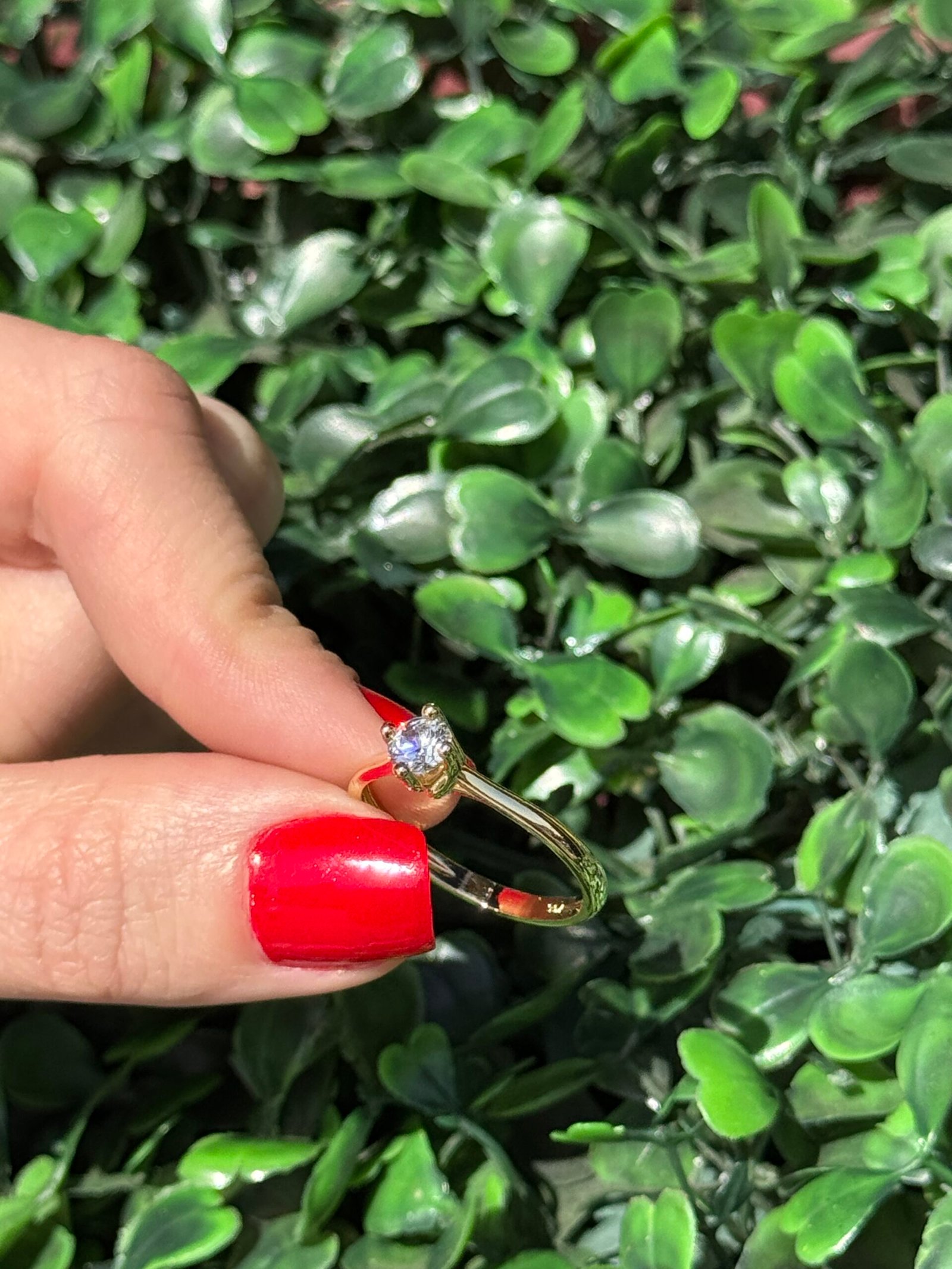 Solitário em ouro 18k - Imagem 6