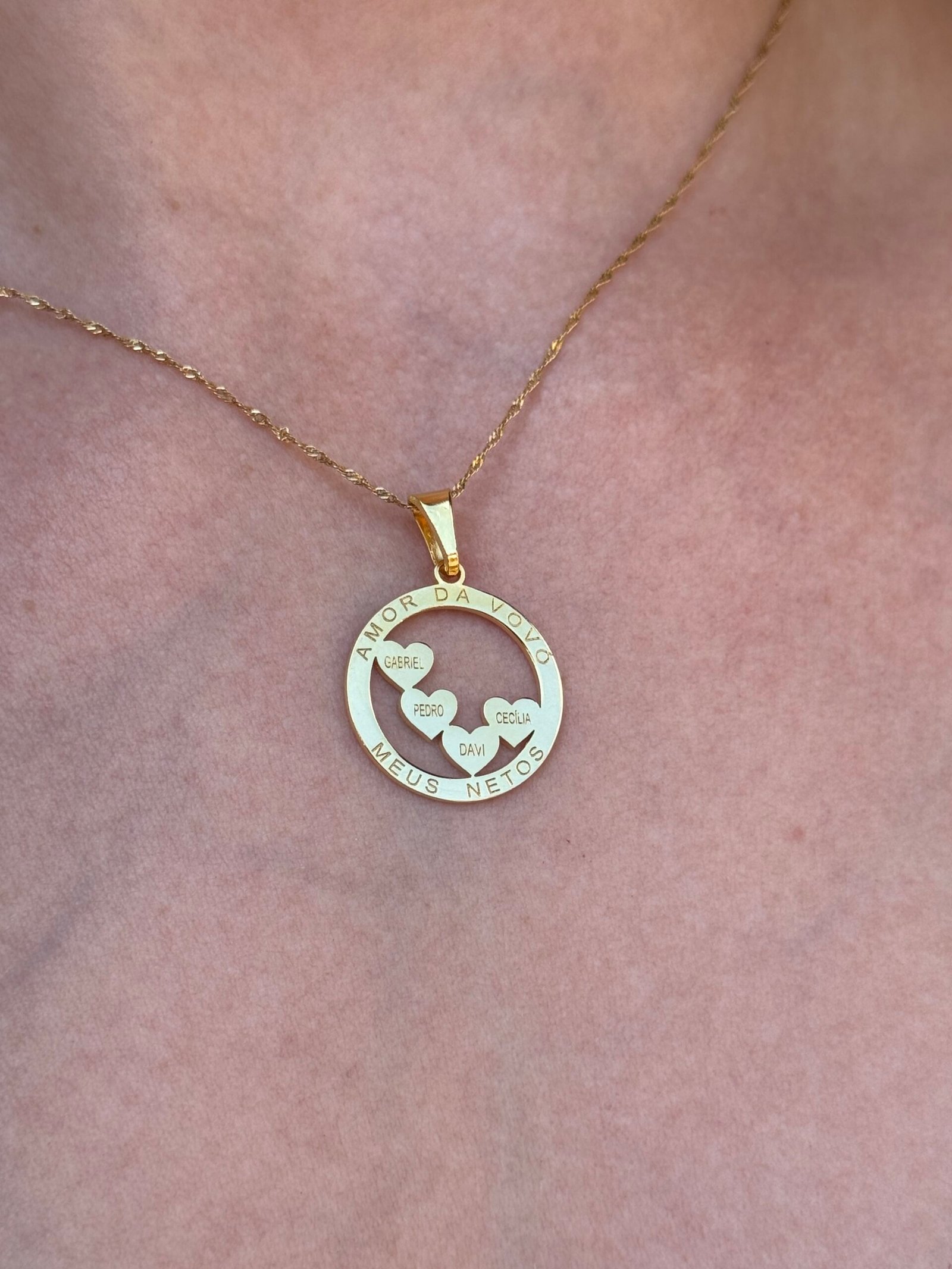 Pingente amor da vovó em ouro 18k - Imagem 2