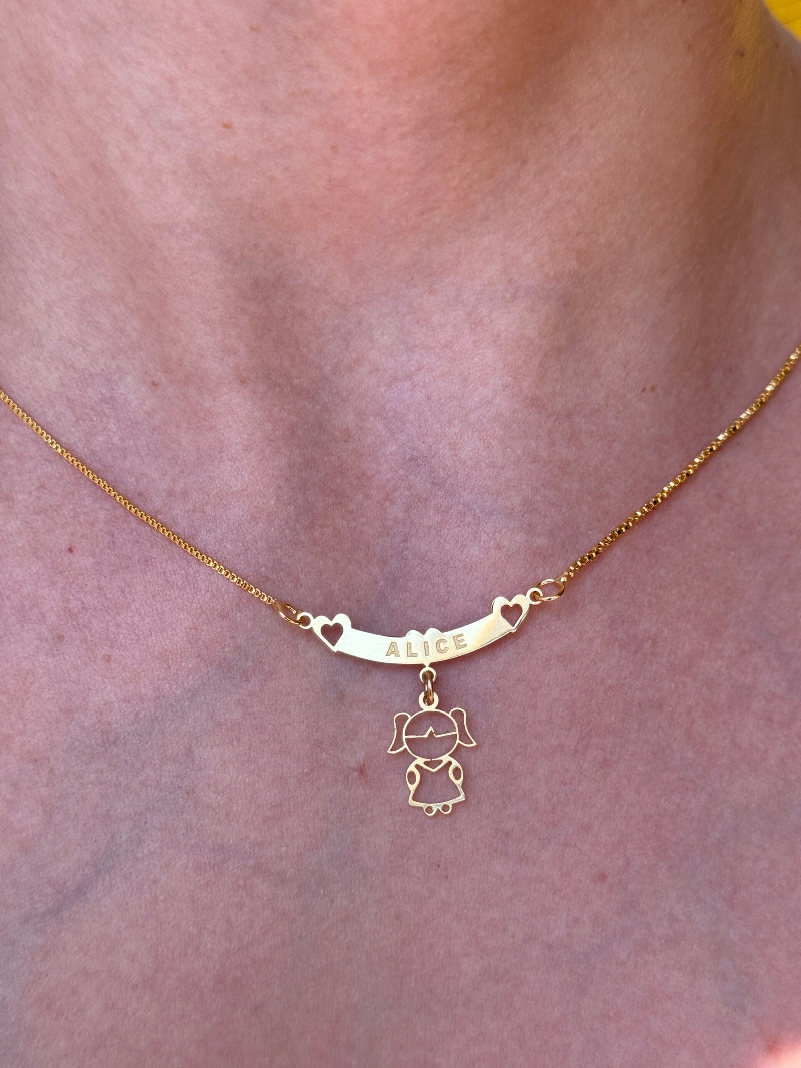 Pingente canga simples em ouro 18k - coração - Imagem 3
