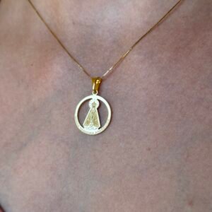 Pingente Nossa Senhora Aparecida em ouro 18k