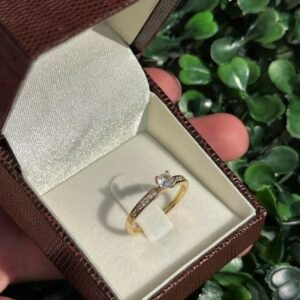 Solitário em ouro 18k