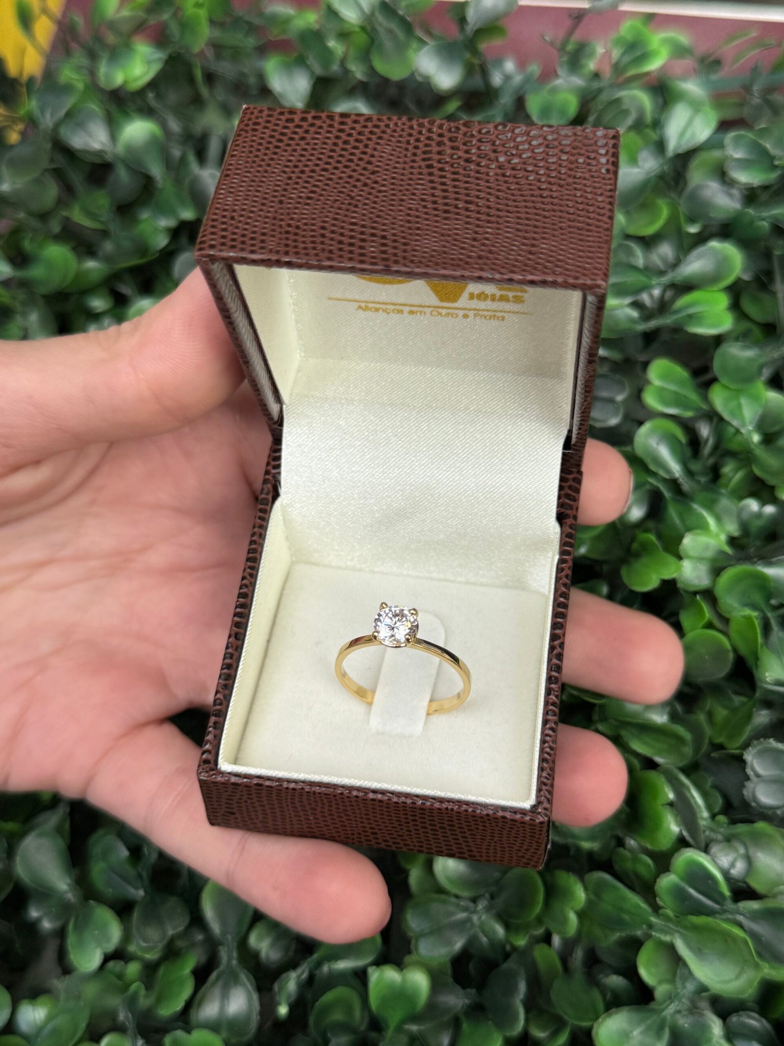Solitário em ouro 18k - Imagem 4