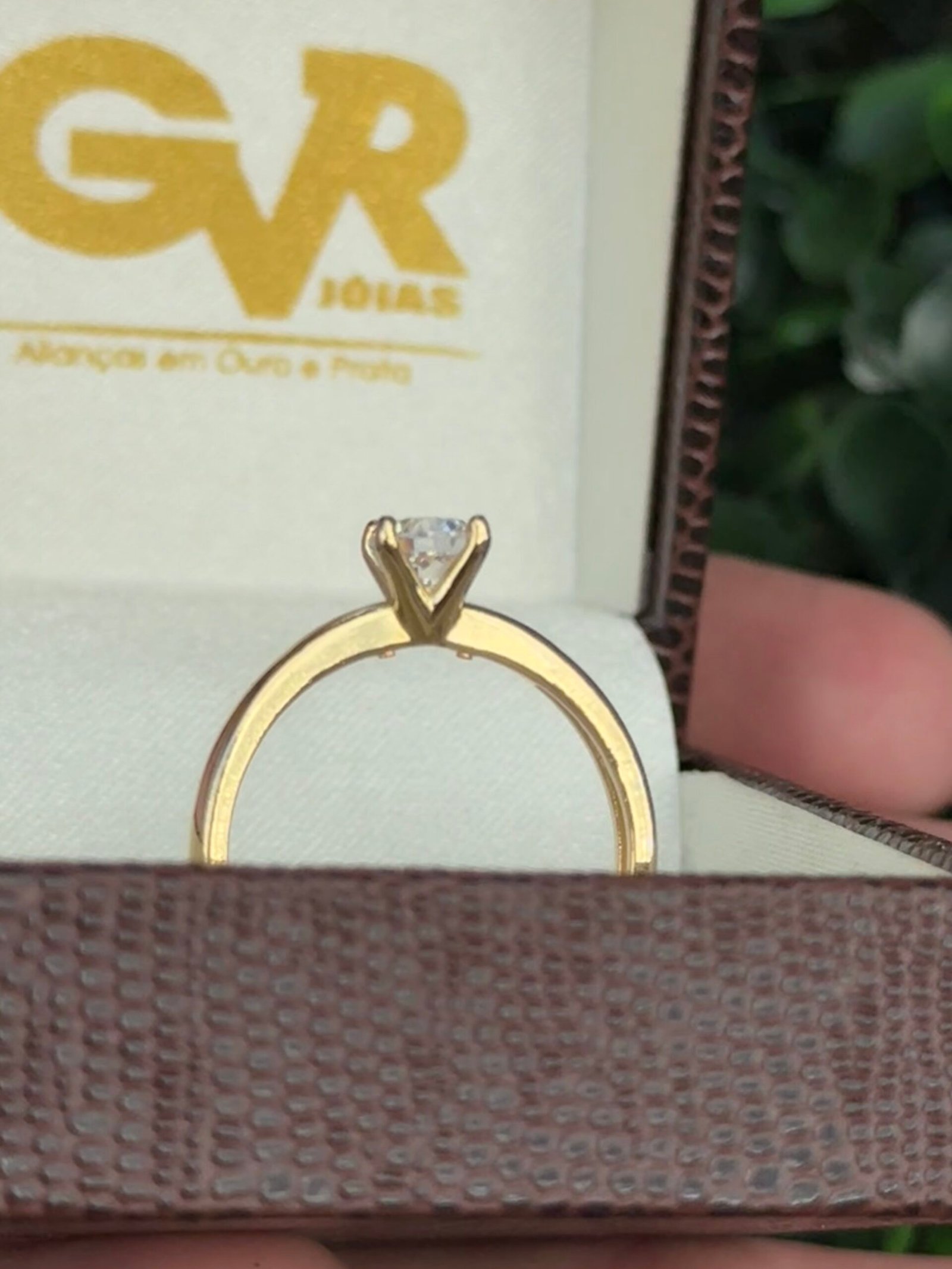 Solitário em ouro18k - Imagem 2