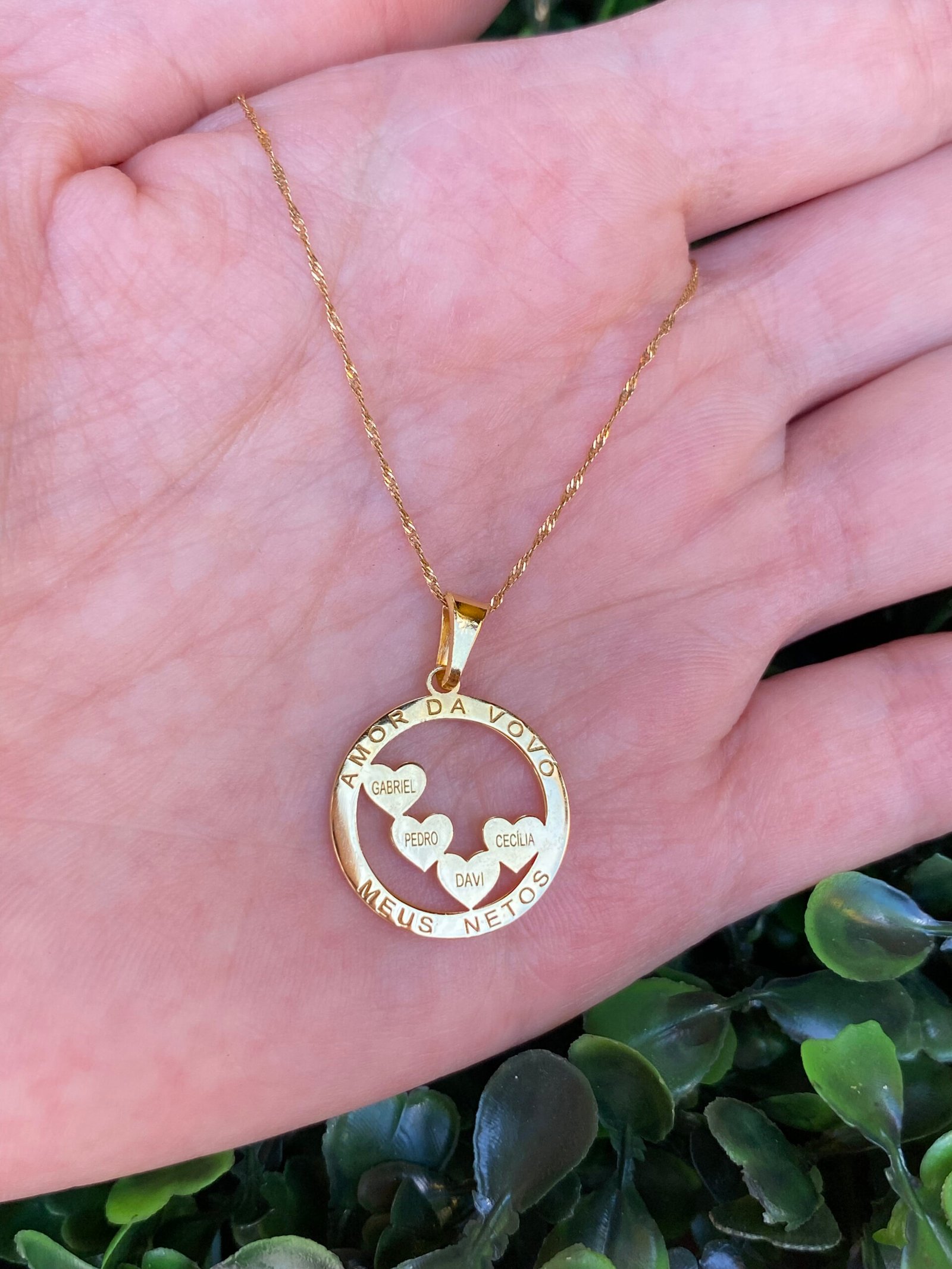 Pingente amor da vovó em ouro 18k - Imagem 4