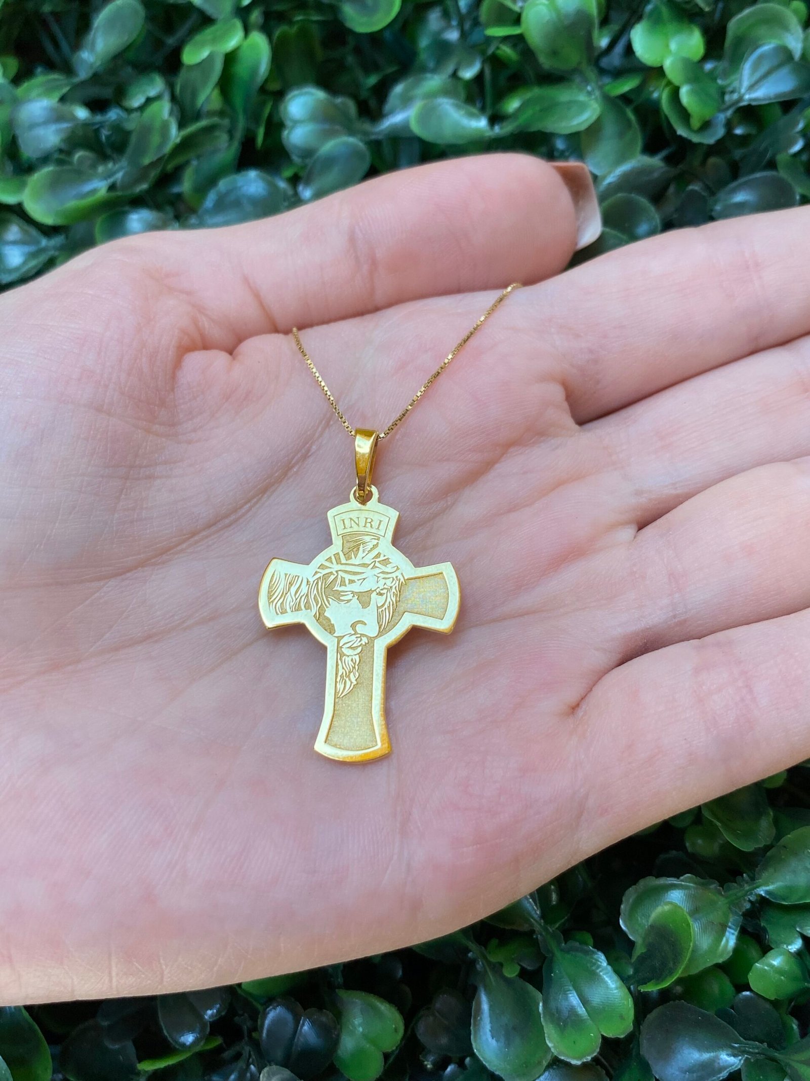 Pingente Crucifixo em ouro 18k - Imagem 3