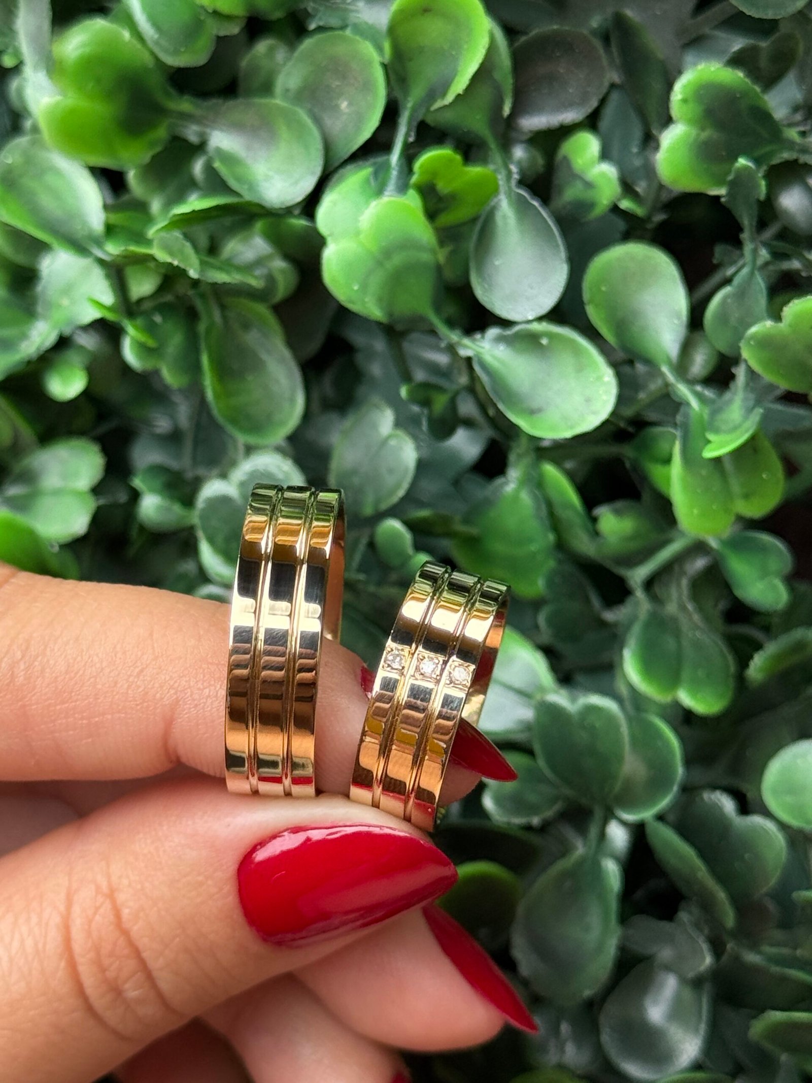 Par de aliança 6mm em ouro - Imagem 7
