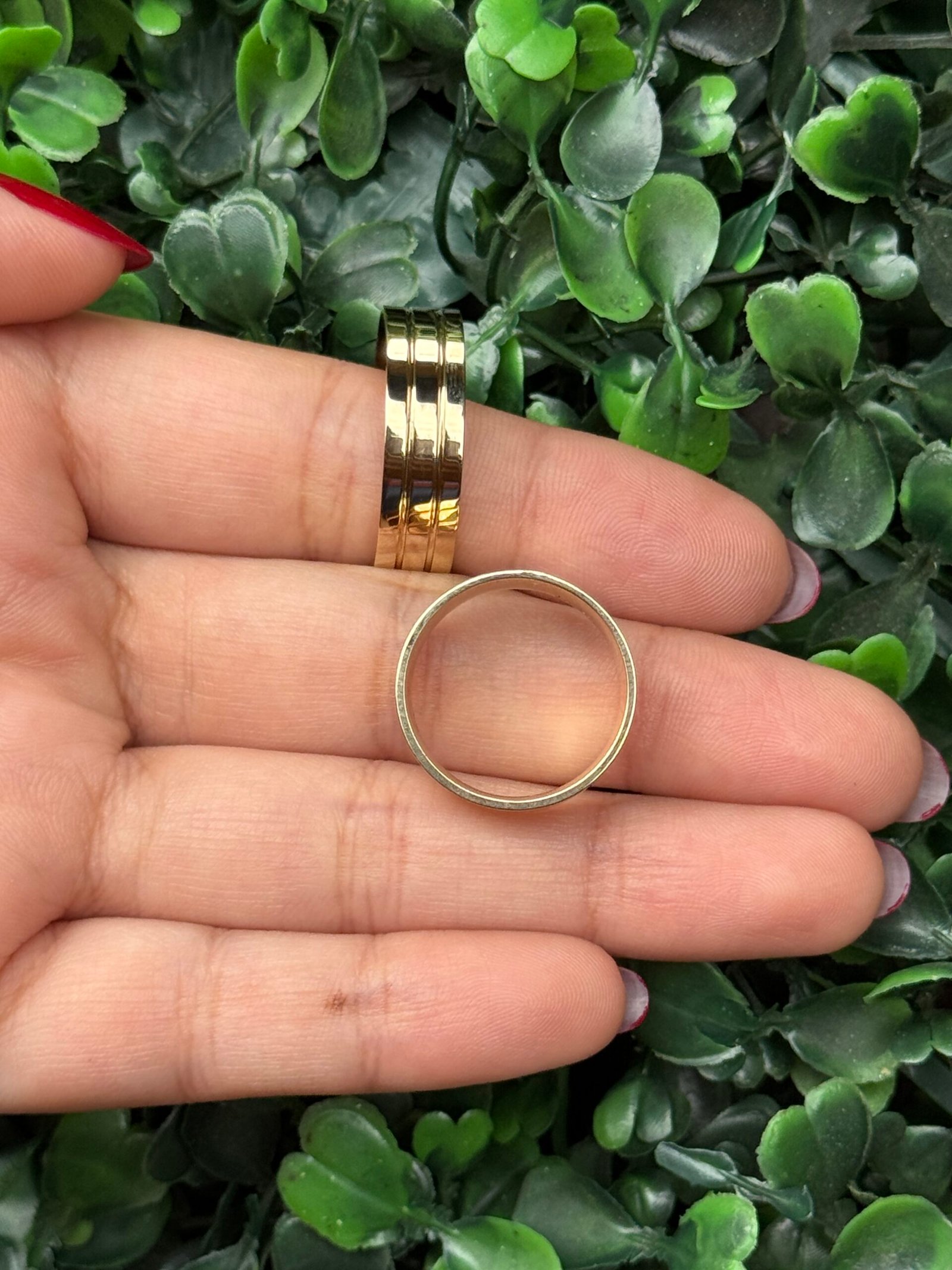 Par de aliança 6mm em ouro - Imagem 6