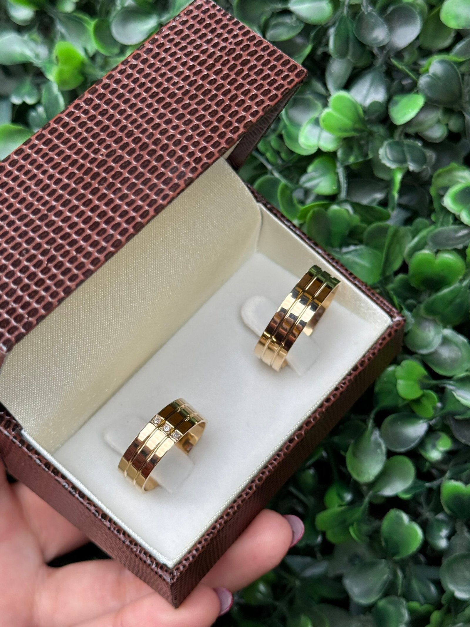 Par de aliança 6mm em ouro - Imagem 3