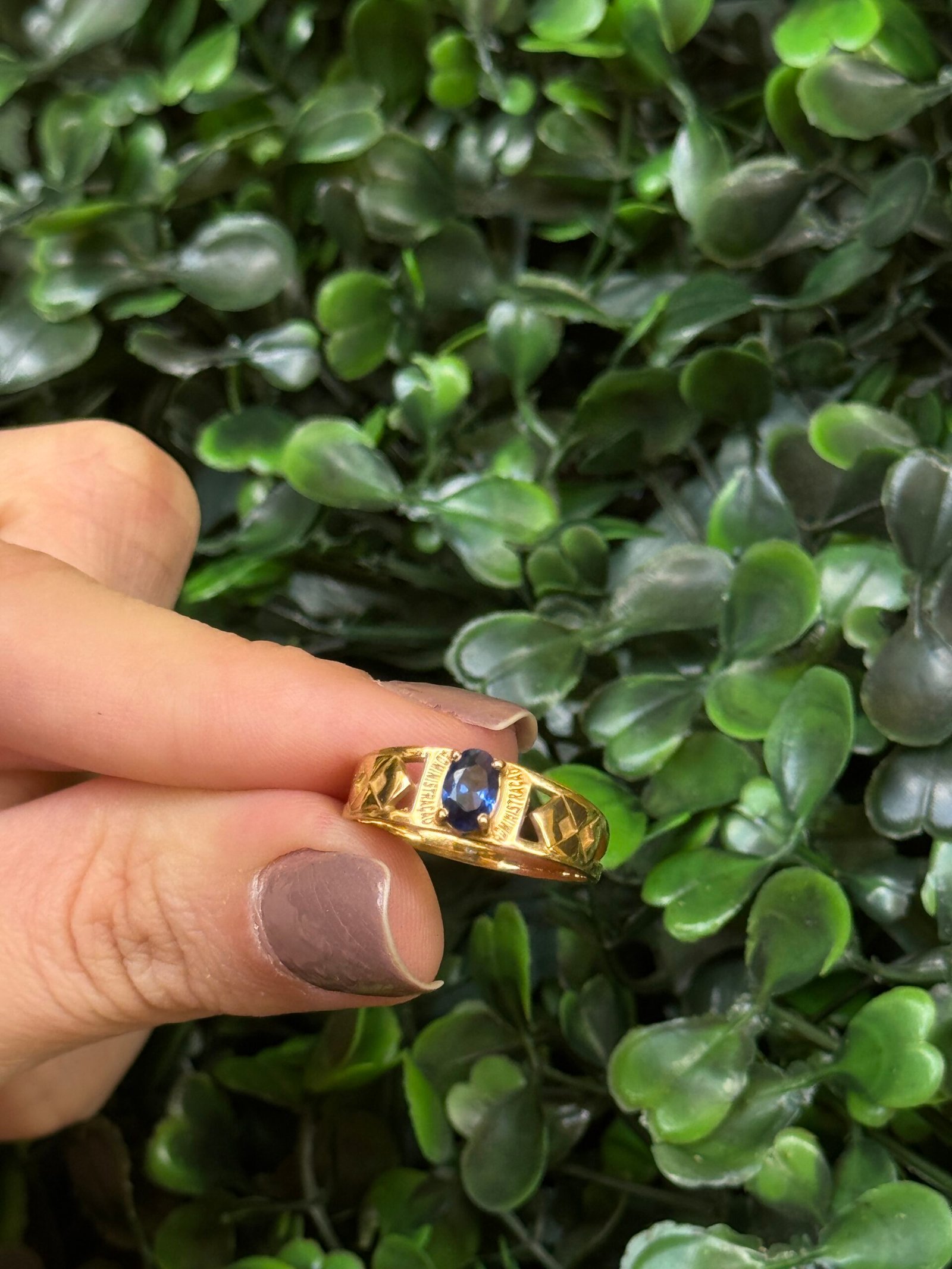 Anel de formatura em ouro 18k - Imagem 5